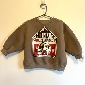 New Toddler Disney Mickey Mouse Oversize Sweatshirt Vintage Style Size S / 1-2t